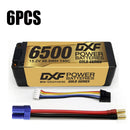 (PL)DXF Lipo Battery 4S 15.2V 6500MAH 140C GoldSeries  LCG 5MM Graphene lipo Hardcase with EC5 and XT90 Plug for Rc 1/8 1/10 Buggy Truck Car Off-Road Drone