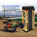 (ES)DXF 2S Shorty Lipo Battery 7.6V 140C 4400mAh 5mm T Plug Hardcase For 1/10 Buggy Truggy Offroad Boat Car Truck RACING Helicopter
