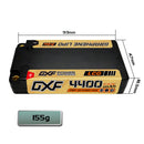 (FR)DXF 2S Shorty Lipo Battery 7.6V 140C 4400mAh 5mm T Plug Hardcase For 1/10 Buggy Truggy Offroad Boat Car Truck RACING Helicopter