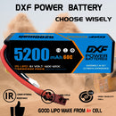 (GE)DXF Lipo Battery 3S 11.1V 5200MAH 60C Blue Series lipo Hardcase with Deans Plug for Rc 1/8 1/10 Buggy Truck Car Off-Road Drone
