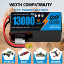 (CN)DXF 6S Lipo Battery 22.2V 10C 13000mAh Soft Case Battery  for Drone UAV FPV Car Truck Tank RC Buggy Truggy Racing Hobby Semi solidstate Battery