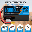 (CN)DXF 12S Lipo Battery 44.4V 10C 18000mAh Soft Case Battery  for Drone UAV FPV Car Truck Tank RC Semi solidstate Battery Racing Hobby