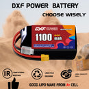 DXF 1100mAh 3S 60C 11.4V Lipo Battery Pack for FPV LiPo Battery