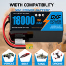 (CN)DXF 6S Lipo Battery 23.1V 15C 18000mAh Soft Case Battery  for Drone UAV FPV Car Truck Tank RC Buggy Truggy Racing Hobby