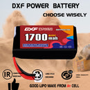 DXF 1700mAh 4S 60C 15.2V Lipo Battery Pack for FPV LiPo Battery