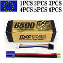 (UK)DXF Lipo Battery 4S 15.2V 6500MAH 140C GoldSeries  LCG 5MM Graphene lipo Hardcase with  XT90 Plug for Rc 1/8 1/10 Buggy Truck Car Off-Road Drone