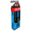 (EU)DXF Lipo Battery 2S 7.4V 7000mAh 100C/200C Hardcase Battery Graphene Battery Deans/T Plug for Rc Truck Drone 1/10 1/8 Scale Traxxas Slash 4x4 RC Car Buggy truggy