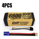 (PL)DXF Lipo Battery 4S 15.2V 6500MAH 140C GoldSeries  LCG 5MM Graphene lipo Hardcase with EC5 and XT90 Plug for Rc 1/8 1/10 Buggy Truck Car Off-Road Drone