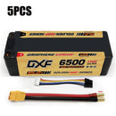 (FR)DXF Lipo Battery 4S 15.2V 6500MAH 150C GoldSeries  LCG 5MM Graphene lipo Hardcase  XT90 5MM NGP GOLDEN Plug for Rc 1/8 1/10 Buggy Truck Car Off-Road Drone