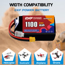 DXF 1100mAh 3S 60C 11.4V Lipo Battery Pack for FPV LiPo Battery