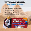 DXF 1700mAh 6S 60C 22.8V Lipo Battery Pack for FPV LiPo Battery
