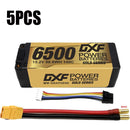 (PL)DXF Lipo Battery 4S 15.2V 6500MAH 140C GoldSeries  LCG 5MM Graphene lipo Hardcase with EC5 and XT90 Plug for Rc 1/8 1/10 Buggy Truck Car Off-Road Drone