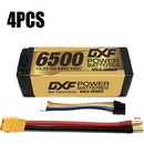 (PL)DXF Lipo Battery 4S 15.2V 6500MAH 140C GoldSeries  LCG 5MM Graphene lipo Hardcase with EC5 and XT90 Plug for Rc 1/8 1/10 Buggy Truck Car Off-Road Drone