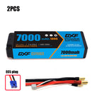 (CN) DXF 2S 7.4V Lipo Battery 100C 7000mAh with 4mm Bullet for RC 1/8 Vehicles Car Truck Tank Truggy Competition Racing Hobby