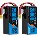 (CN)DXF 14S Lipo Battery 51.8V 10C 25000mAh Soft Case Battery  for Drone UAV FPV Car Truck Tank RC Semi solidstate Battery Racing Hobby