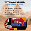 DXF 1100mAh 3S 60C 11.4V Lipo Battery Pack for FPV LiPo Battery