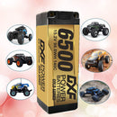 (CA)DXF Lipo Battery 4S 15.2V 6500MAH 140C GoldSeries  LCG 5MM Graphene lipo Hardcase with  XT90 Plug for Rc 1/8 1/10 Buggy Truck Car Off-Road Drone