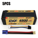 (ES)DXF Lipo Battery 4S 15.2V 6500MAH 150C GoldSeries  LCG 5MM Graphene lipo Hardcase  NGP GOLDEN Plug for Rc 1/8 1/10 Buggy Truck Car Off-Road Drone