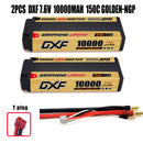 (GE)DXF 5mm 2S 10000mAh 7.6V 150C GOLDEN-NGP Batteria Lipo ad Alta Capacità Hardcase con XT90 Spina per 1:8 Scala RC Auto, Multi-Rotore RC Aeroplano, RC Elicottero, RC Barca