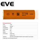 EVE Real Rated Li-ion 21700 Cell 58E 5800mAh 3.6V 3C Rechargeable 21700 58e