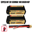 (FR)DXF 5mm 2S 6300mAh 7.6V 140C GOLDEN-NGP Batteria Lipo ad Alta Capacità Hardcase con XT90 Spina per 1:8 Scala RC Auto, Multi-Rotore RC Aeroplano, RC Elicottero, RC Barca