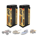 (EU)DXF 2S Shorty Lipo Battery 7.6V 140C 4400mAh 5mm T Plug Hardcase For 1/10 Buggy Truggy Offroad Boat Car Truck RACING Helicopter