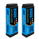 (ES) DXF 2S 7.6V Lipo Battery 140C 8400mAh with 5mm Bullet for RC 1/8 Vehicles Car Truck Tank Truggy Competition Racing Hobby