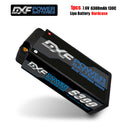 (PL)DXF Lipo Battery 2S 7.6V 6300mAh 130C/260C Shorty 5MM Hardcase Battery Graphene Battery for Rc Truck Drone 1/10 1/8 Scale Traxxas Slash 4x4 RC Car Buggy truggy