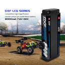 (PL) DXF 2S 7.6V Lipo Battery 130C 8000mAh LCG with 5mm Bullet for RC 1/8 Vehicles Car Truck Tank Truggy Competition Racing Hobby