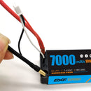 (CN) DXF 2S 7.4V Lipo Battery 100C 7000mAh with 5mm Bullet for RC 1/8 Vehicles Car Truck Tank Truggy Competition Racing Hobby