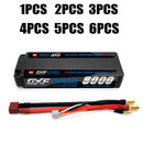 (PL) DXF 2S 7.6V Lipo Battery 130C 8000mAh LCG with 5mm Bullet for RC 1/8 Vehicles Car Truck Tank Truggy Competition Racing Hobby