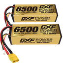 (CA)DXF Lipo Battery 4S 15.2V 6500MAH 140C GoldSeries Graphene lipo Hardcase with EC5 and XT90 Plug for Rc 1/8 1/10 Buggy Truck Car Off-Road Drone