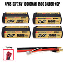 (EU)DXF 5mm 2S 10000mAh 7.6V 150C GOLDEN-NGP Batteria Lipo ad Alta Capacità Hardcase con XT90 Spina per 1:8 Scala RC Auto, Multi-Rotore RC Aeroplano, RC Elicottero, RC Barca