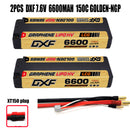 (ES)DXF 5mm 2S 6600mAh 7.6V 150C GOLDEN-NGP Batteria Lipo ad Alta Capacità Hardcase con XT90 Spina per 1:8 Scala RC Auto, Multi-Rotore RC Aeroplano, RC Elicottero, RC Barca