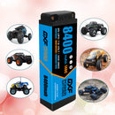 (ES) DXF 2S 7.6V Lipo Battery 140C 8400mAh with 5mm Bullet for RC 1/8 Vehicles Car Truck Tank Truggy Competition Racing Hobby
