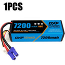(UK)DXF Lipo Battery 3S 11.1V 7200MAH 80C Blue Series lipo Hardcase with EC5 Plug for Rc 1/8 1/10 Buggy Truck Car Off-Road Drone