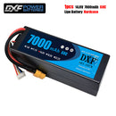 (CN)DXF 4S 7000 mAh 14.8 V 60C Batteria Lipo ad Alta Capacità Hardcase con XT90 Spina per 1:8 Scala RC Auto, Multi-Rotore RC Aeroplano, RC Elicottero, RC Barca