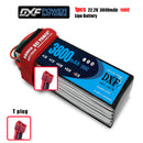 (CN)DXF 6S Lipo Battery 22.2V 100C 3800mAh Soft Case Battery with EC5 XT90 Connector for Car Truck Tank RC Buggy Truggy Racing Hobby