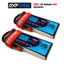 (CN)DXF 2S Lipo Battery 7.4V 100C 6500mAh Soft Case Battery with EC5 XT90 Connector for Car Truck Tank RC Buggy Truggy Racing Hobby