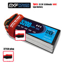 (CN)DXF 6S Lipo Battery 22.2V 100C Graphene 5200mAh Soft Case Battery with EC5 XT90 Connector for Car Truck Tank RC Buggy Truggy Racing Hobby