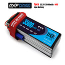 (CN)DXF 6S Lipo Battery 22.2V 60C 3500mAh Soft Case Battery with EC5 XT90 Connector for Car Truck Tank RC Buggy Truggy Racing Hobby