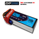 (CN)DXF 6S Lipo Battery 22.2V 50C 6200mAh Soft Case Battery with EC5 XT90 Connector for Car Truck Tank RC Buggy Truggy Racing Hobby