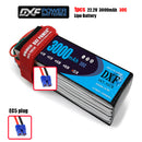(CN)DXF 6S Lipo Battery 22.2V 30C 3000mAh Soft Case Battery with EC5 XT90 Connector for Car Truck Tank RC Buggy Truggy Racing Hobby