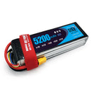 (CN)DXF 4S Lipo Battery 14.8V 80C 5200mAh Soft Case Battery with EC5 XT90 Connector for Car Truck Tank RC Buggy Truggy Racing Hobby