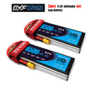 (CN)DXF 3S Lipo Battery 11.1V 80C 6500mAh Soft Case Battery with EC5 XT90 Connector for Car Truck Tank RC Buggy Truggy Racing Hobby