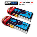 (CN)DXF 3S Lipo Battery 11.1V 100C 6500mAh Soft Case Battery with EC5 XT90 Connector for Car Truck Tank RC Buggy Truggy Racing Hobby