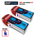 (CN)DXF 4S Lipo Battery 14.8V 50C 3800mAh Soft Case Battery with EC5 XT90 Connector for Car Truck Tank RC Buggy Truggy Racing Hobby