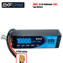 (CN)DXF 4S Lipo Battery 14.8V 100C10000mAh Soft Case Battery with EC5 XT90 Connector for Car Truck Tank RC Buggy Truggy Racing Hobby