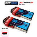 (CN)DXF 2S Lipo Battery 7.4V 50C 5200mAh Soft Case Battery with EC5 XT90 Connector for Car Truck Tank RC Buggy Truggy Racing Hobby