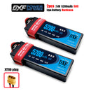 (CN)DXF 2S 5200 mAh 7.4V 50C Batteria Lipo ad Alta Capacità Hardcase con XT90 Spina per 1:8 Scala RC Auto, Multi-Rotore RC Aeroplano, RC Elicottero, RC Barca